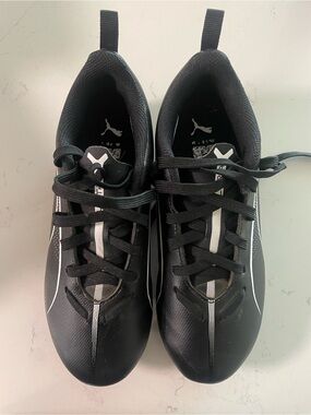 Puma Black and White cleats